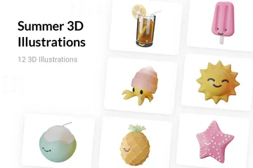 Été Pack 3D Illustration