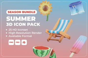 Été Pack 3D Icon