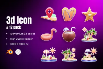 Été Pack 3D Icon