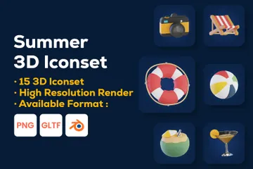 Été Pack 3D Icon