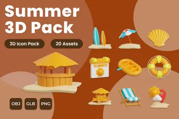 Été Pack 3D Icon