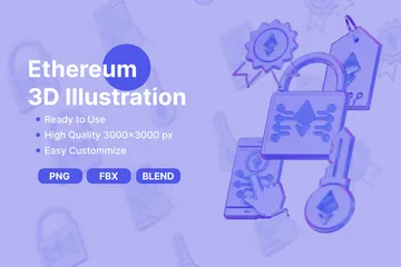 Ethereum 3D Icon Pack