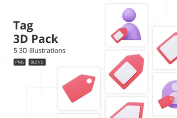 Étiqueter Pack 3D Icon