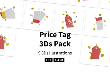 Étiquette de prix Pack 3D Icon