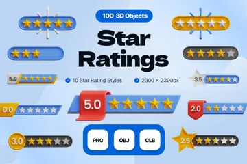 Classement par étoiles Pack 3D Icon