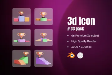 Éxito Paquete de Icon 3D