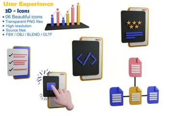 Expérience utilisateur Pack 3D Icon