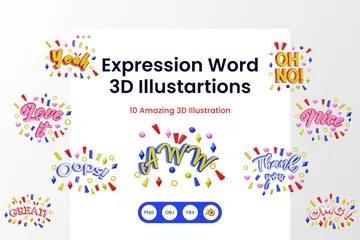Expresión Paquete de Illustration 3D