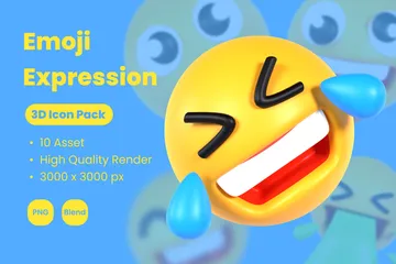 Expresión emoji Paquete de Icon 3D