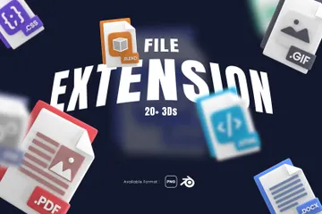 Extension de fichier Pack 3D Icon