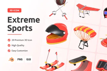 Extremsportarten 3D Icon Pack