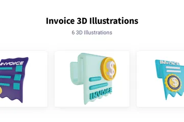 Facture Pack 3D Illustration