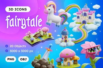 Fairytale 3D Icon Pack