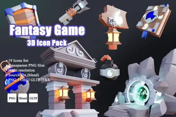 Fantasy Game 3D Icon Pack