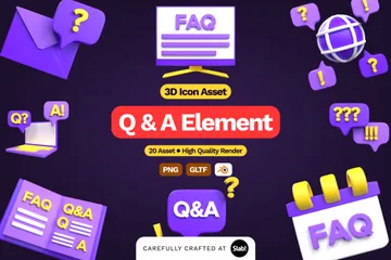 FAQ 3D Icon Pack