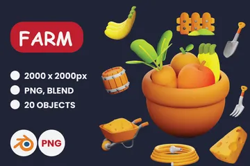 Farm 3D Icon Pack
