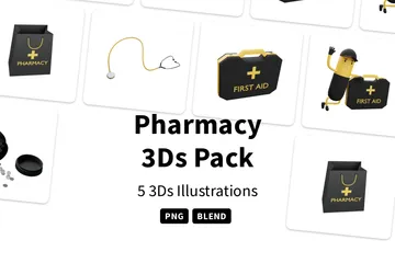 Farmacia Pacote de Icon 3D