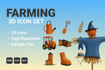 Farming 3D Icon Pack