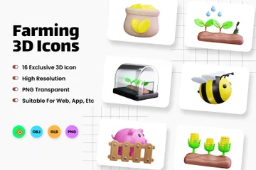 Farming 3D Icon Pack