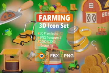 Farming 3D Icon Pack