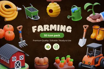 Farming 3D Icon Pack