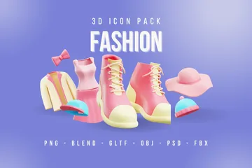 Fashion 3D Icon Pack