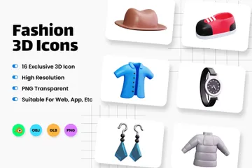 Fashion 3D Icon Pack