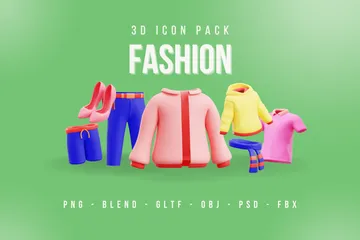 Fashion 3D Icon Pack