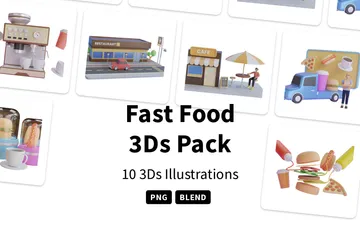 Fast Food 3D Illustration Pack