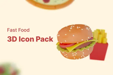 Fast Food 3D Icon Pack