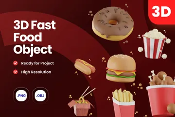 Fast Food 3D Icon Pack