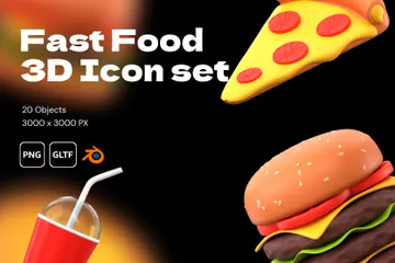 Fast-Food 3D Icon Pack