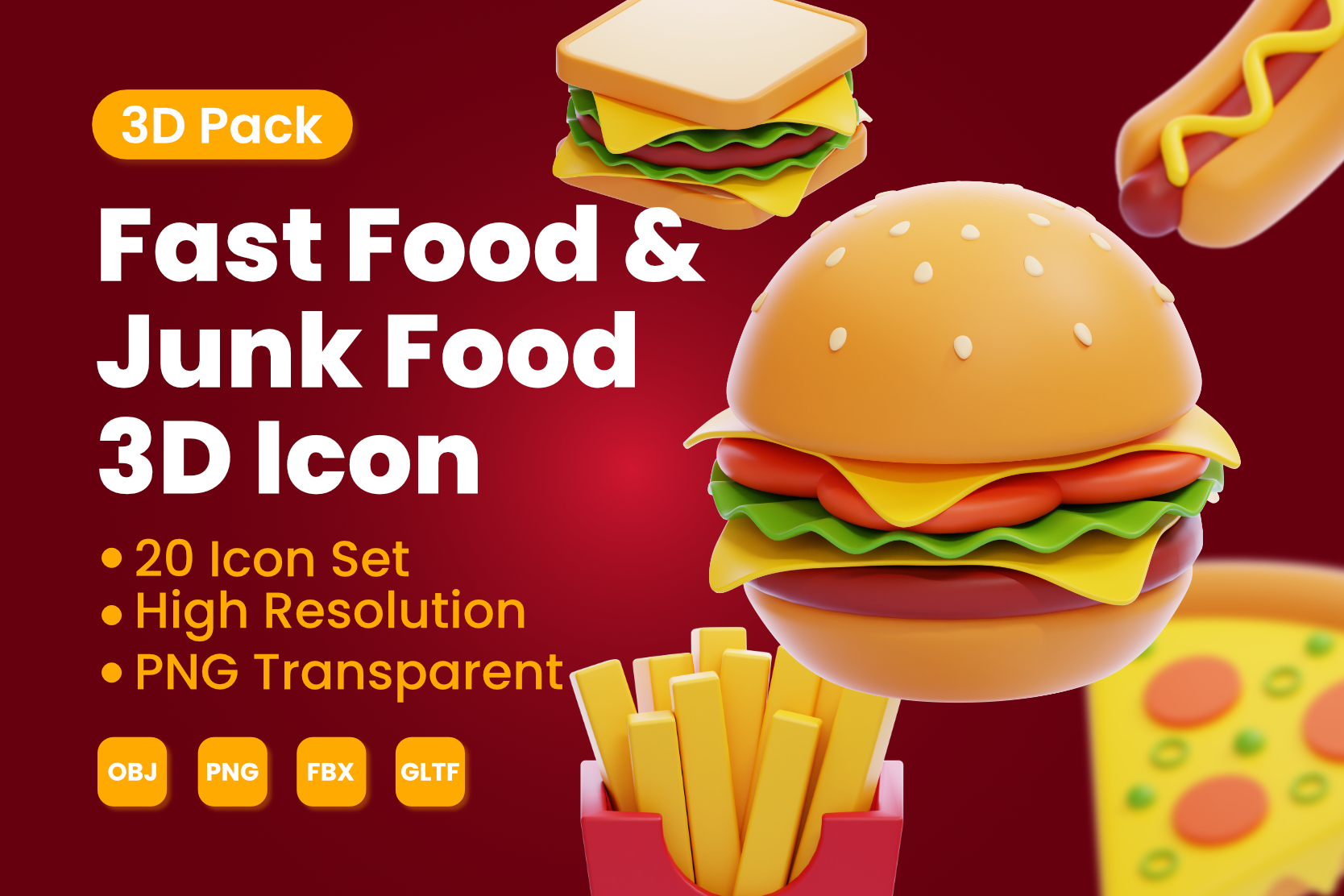 fast-food-and-junk-food-3d-icon-pack-20-free-download-food-drink-3d