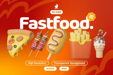 Fastfood 3D Icon Pack