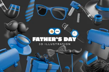 Fathers Day 3D Icon Pack
