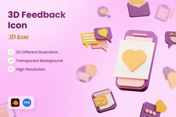 Feedback 3D Illustration Pack