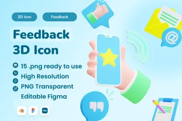 Feedback 3D Icon Pack