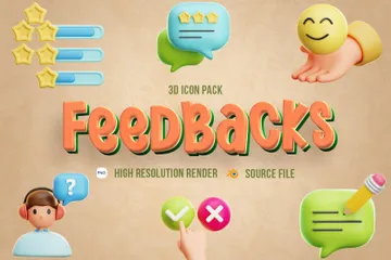 Feedbacks 3D Icon Pack