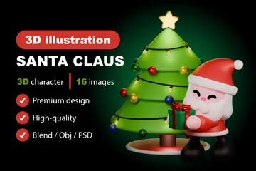 Feliz Natal Pacote de Icon 3D