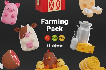 Ferme Pack 3D Icon