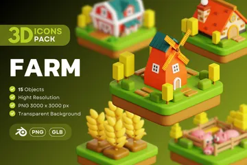 Ferme Pack 3D Icon