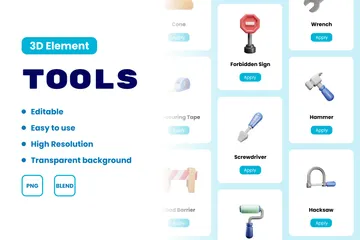 Ferramentas Pacote de Icon 3D