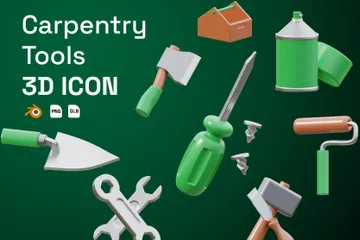 Ferramentas de carpintaria Pacote de Icon 3D