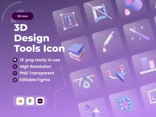 Ferramentas de projeto Pacote de Icon 3D