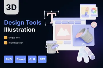 Ferramentas gráficas Pacote de Icon 3D