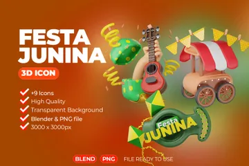 Festa Junina 3D Icon Pack