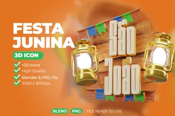 Festa Junina 3D Icon Pack
