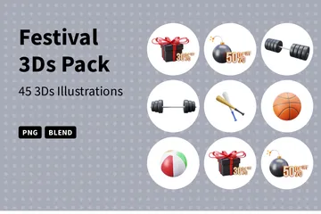 Festival 3D Icon Pack