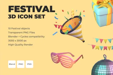 Festival 3D Icon Pack