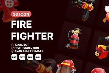 Feuerwehrmann 3D Icon Pack